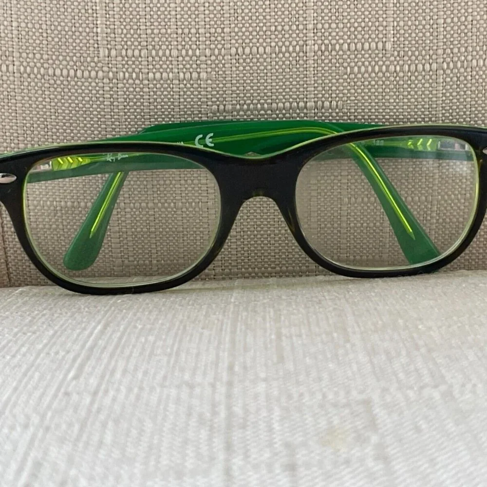 Ray-Ban Youth Eyeglasses, Black/Green RB1555 3665 46[]16 125 Glasses Frame